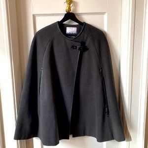 Kenzie Cape in Beautiful Charcoal. Size Medium.